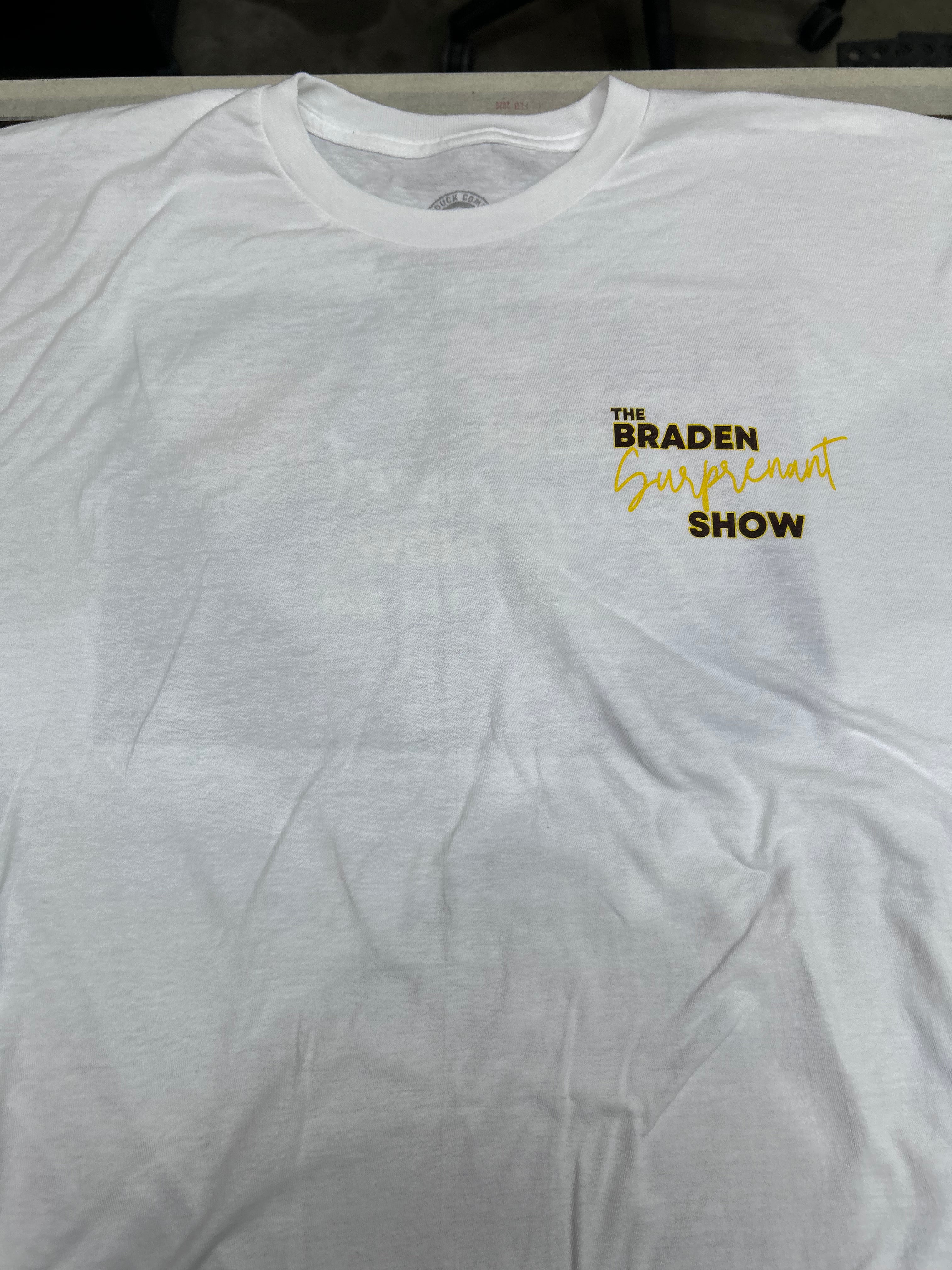 The Braden Surprenant Show Tee - White