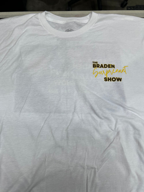 The Braden Surprenant Show Tee - White