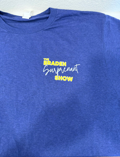 The Braden Surprenant Show Tee - Midnight Blue - La Jolla Gold Edition